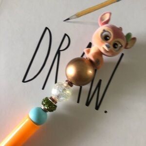 Disney Doorables: Bambi: Bambi handmade beaded pen